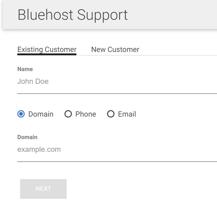 Bluehost customer support